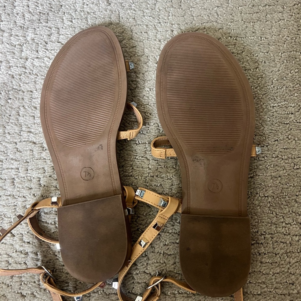 A New Day Brown Studded Sandals - Picture 2 of 2